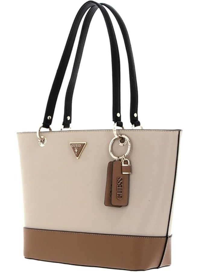 GUESS Noelle Elite Tote Shoulder Bag – Natural Multi (Beige), Spacious & Elegant Design - Image 2